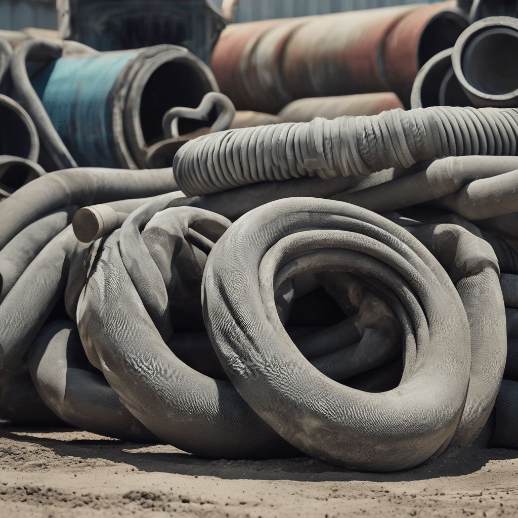 Selección de mangueras para manejo de materiales abrasivos: Cemento, arena y más